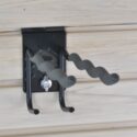 Turnlock Heavy Duty Tool Hook on slatwall panels