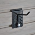 Turnlock 2.5 inch Single Hook on slatwall panels