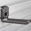 HandiWall 8 inch Double Hook with Lock on Slatwall Panels