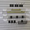 workbench accessories on slatwall panels